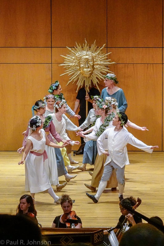 Dancers in the historical dance program perform in the opera.