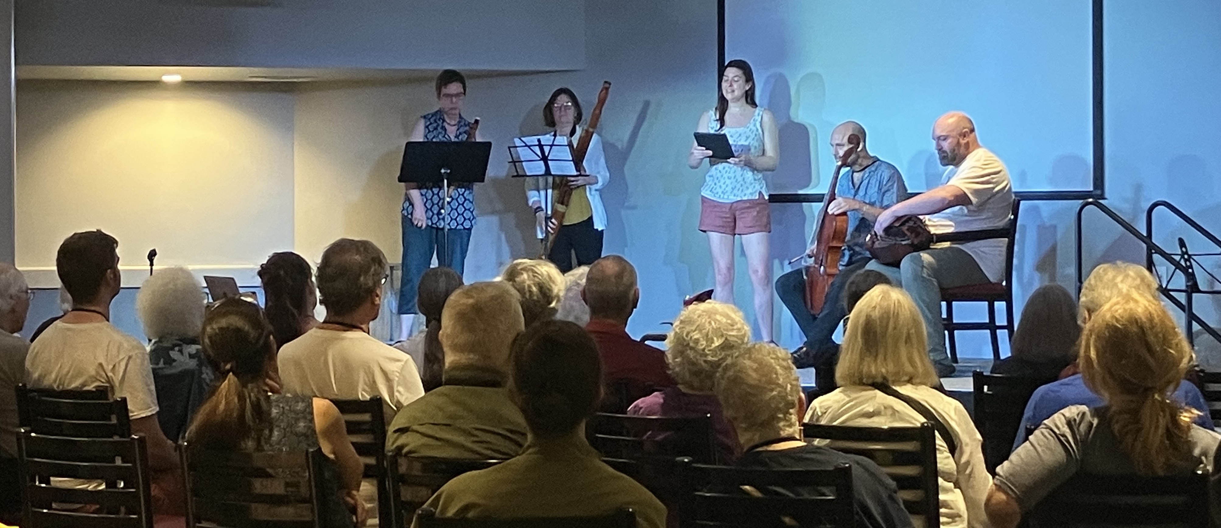A musical selection at Loren's lecture