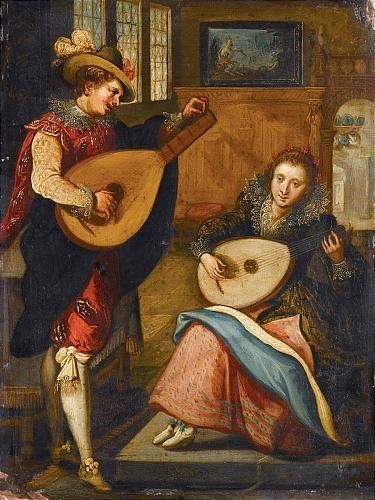 Serenading Lute players
