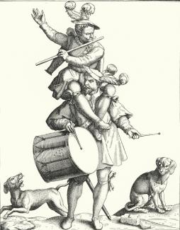 Image of drummer and fife player