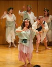 Solo singer performing in Purcell's Fairy Queen at the AEM Festival