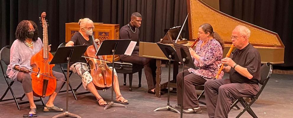 Students perform at the 2022 Amherst Early Music Festival