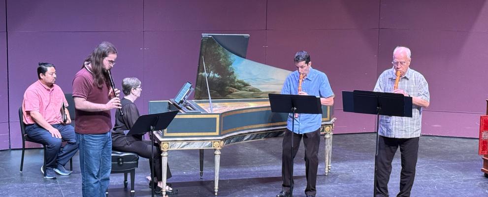 Recorder players with harpsichord at AEMF 2025