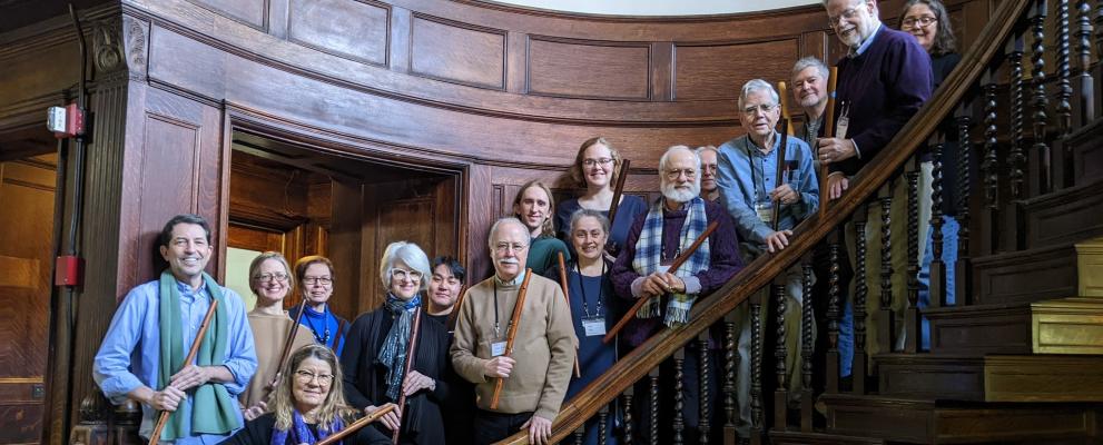 Renaissance flute players at the 2025 Workshop